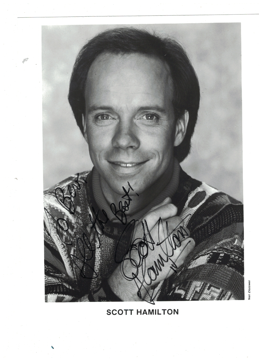 Scott Hamilton Olympic Figure Skating Signed 8 x 10