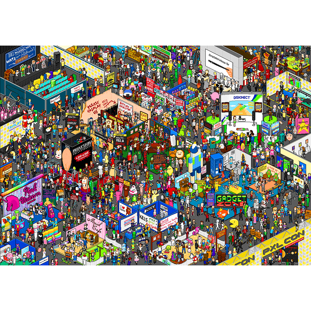 

Animation Exhibition - 1000 Pieces Jigsaw Puzzle, 501 Original