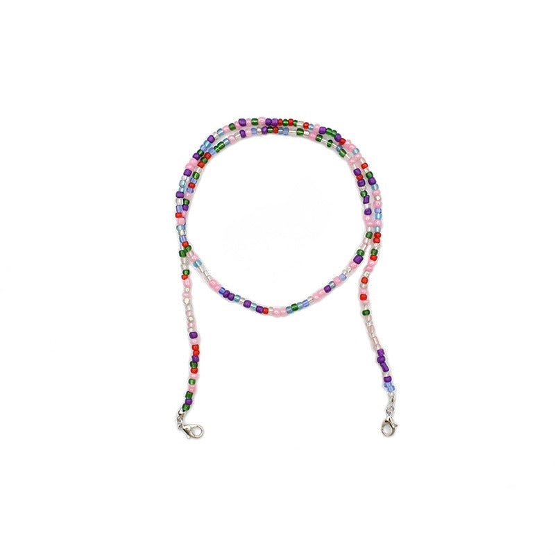 Casual Minimalist Geometric Crystal Unisex Glasses Chain