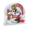 Diamond Painting Acrylic Penguin Snowman Christmas Napkin Holder Set