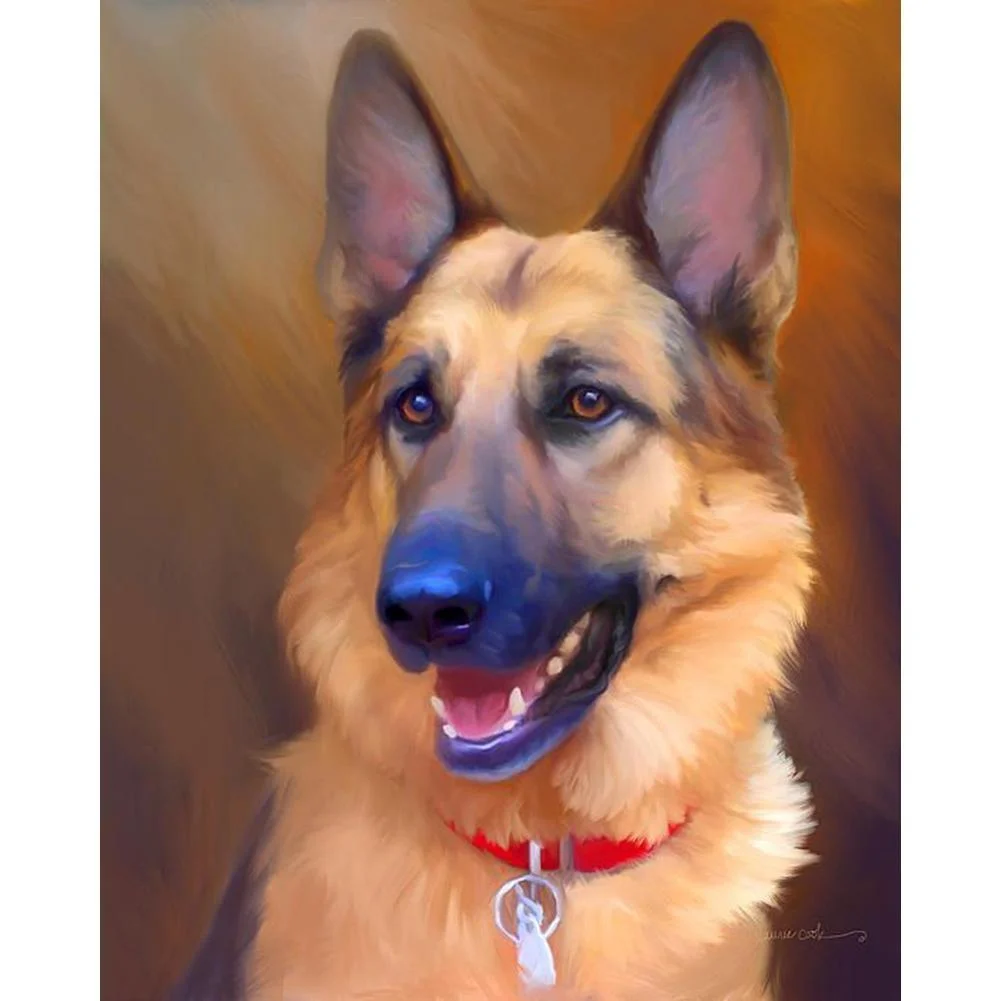 Full Round Diamond Painting - Loyal Dog(30*40cm)