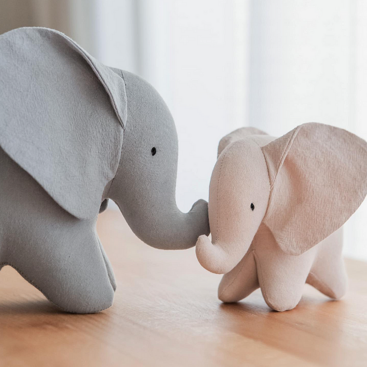 Cute Elephant Plush Doll-Template Set