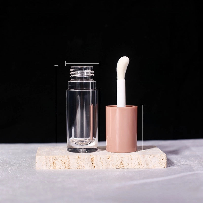 In Stock Free Shipping 6ML Large Capacity Lip Gloss Sub-bottle Lip Glaze Empty Tube Large Brush Head Concealer Round Tube Cosmetic Packaging Material