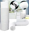 Universal Duct Extension Pipe Fittings Exhaust Hose for Mobile Air Conditioning