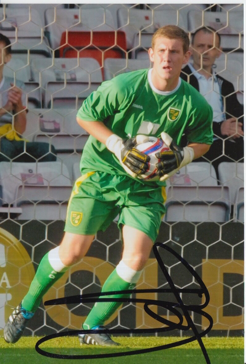 NORWICH CITY HAND SIGNED JED STEER 6X4 Photo Poster painting 4.