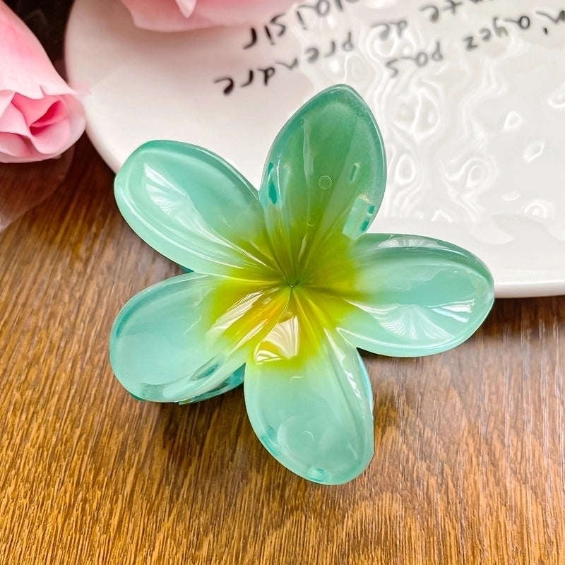 Minimalist Flower Plastic Resin Hair Claws