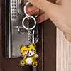 Tiger Beaded Counted Cross Stitch Ornament Kit Cross Stitch Bead Keychain (B)