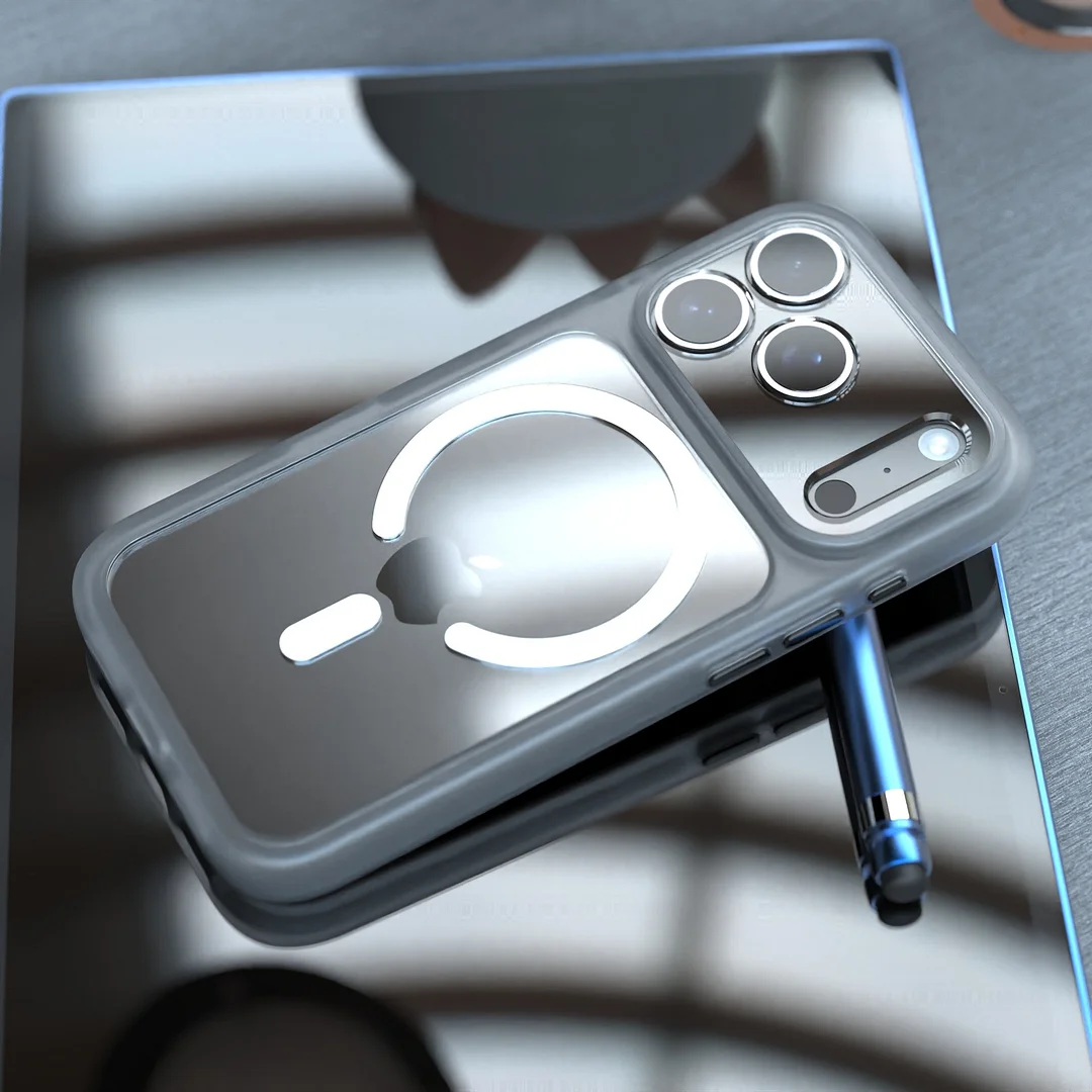 Suitable for iPhone 17 mobile phone case lens full package transparent magnetic Apple 17ProMax anti-fall protective cover cross-border