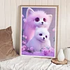 Diamond Painting-DIY Full Round Drill Lovely Pink Fox