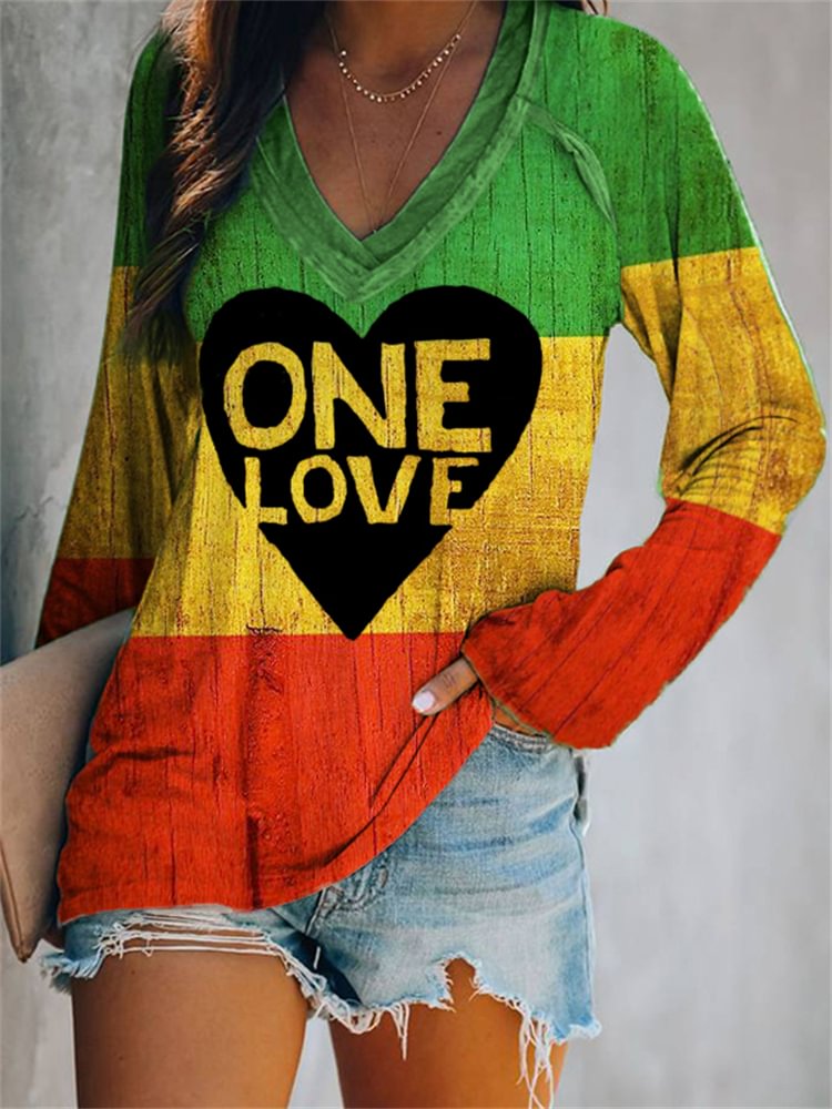 Black Pride One Love Colorblock T Shirt