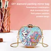Hirsch DIY Diamond Painting Umhängetasche für Münzen Lippenstift Kopfhörer Geschenke