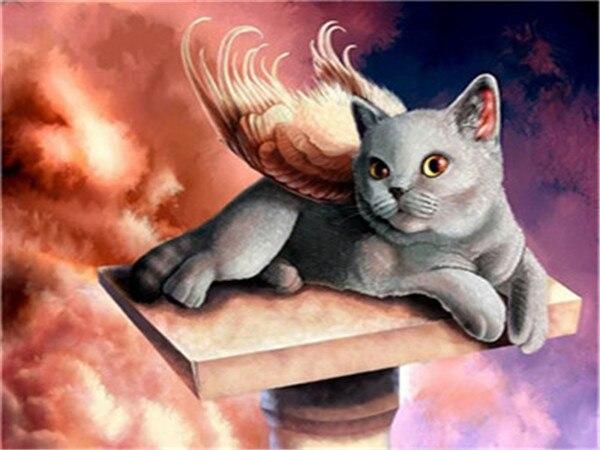 

Cat Angel Fantasy – Paint By Numbers - 40*50CM, 501 Original