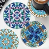 6pcs/set DIY Diamond Painting Special Shape Coaster with Holder Kits(Mandara)