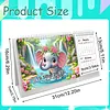 2027-2028 Two-Year Diamond Painting Calendar Kit, 13 Exquisite Multicolor Butterfly And Floral Illustrations, Large Size Desk Calendar, Mosaic Art Coil-Bound Desktop Planner