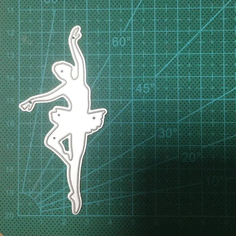 Girl Dancer Ballet Yoga Metal Cutting Dies Stencil For DIY Scrapbooking/Photo Album Decor Embossing Paper Card Making Craft Dies
