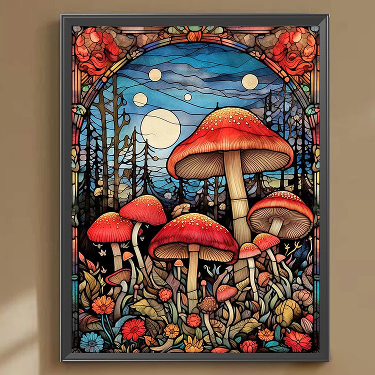Mushroom Forest - Full Round - Diamond Painting (30*40cm)