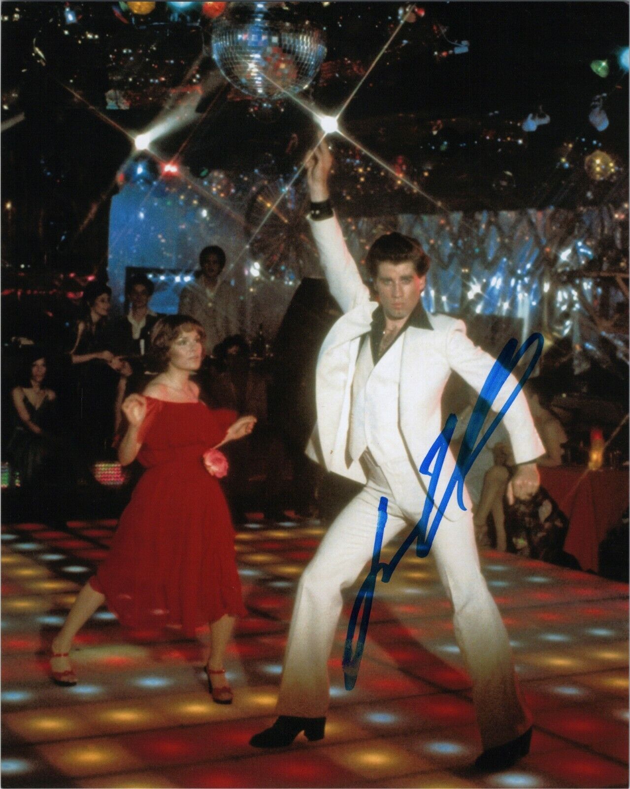 JOHN TRAVOLTA Authentic Hand-Signed SATURDAY NIGHT FEVER