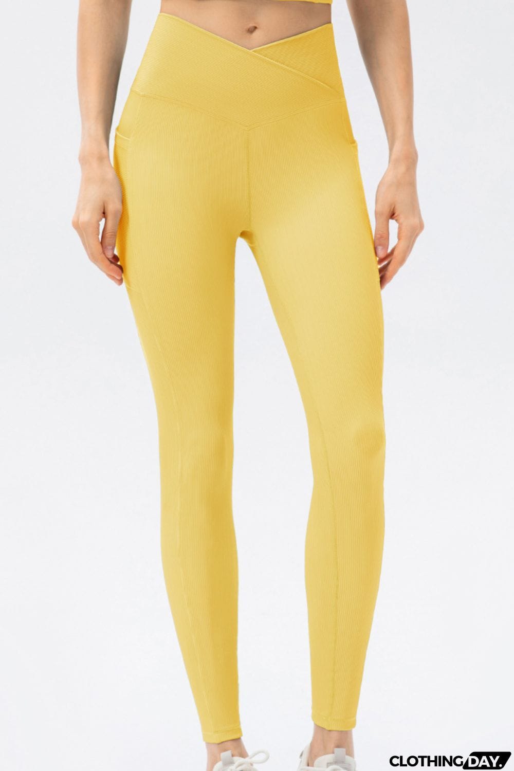 V Shape Waistband Slim Fit Long Sports Pants