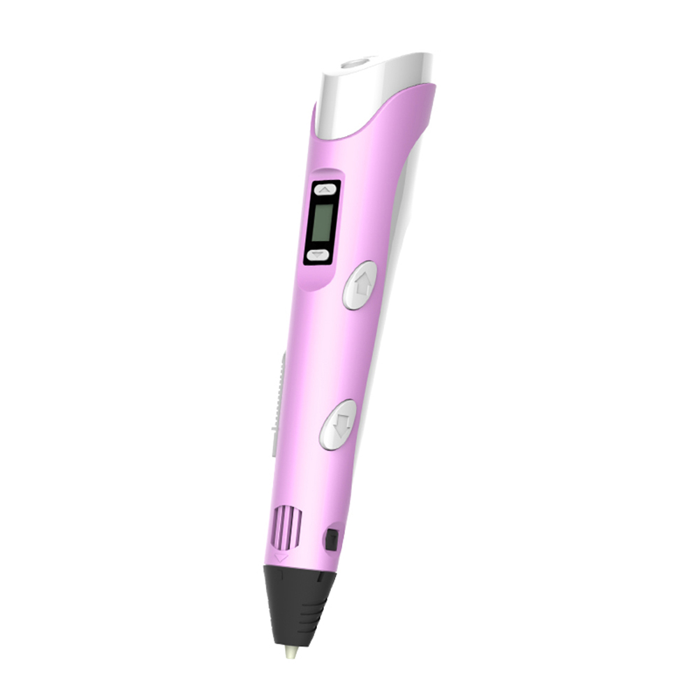 

USB Powered 3D Printing Pen w/ Filament Kids Drawing Creative Gift, Pink, 501 Original