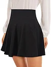 Solid Color A Line Elastic Waist Skirt, Elegant Skirt For Spring & Summer, Women's Clothing