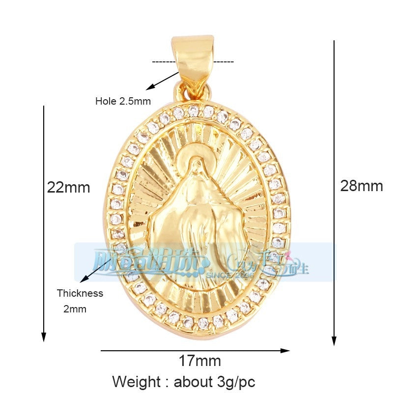 1 Piece 17*24mm 20 * 23mm Copper Human Pendant Jewelry Accessories