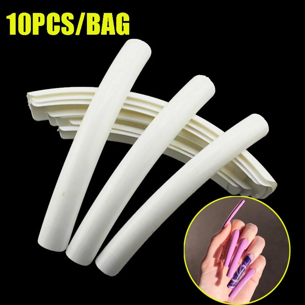 120Pcs XXL Square Full Cover Clear False Nail Tips Extra Long Straight Shape Fake Nail Press On Nail Easy DIY Beauty Manicure