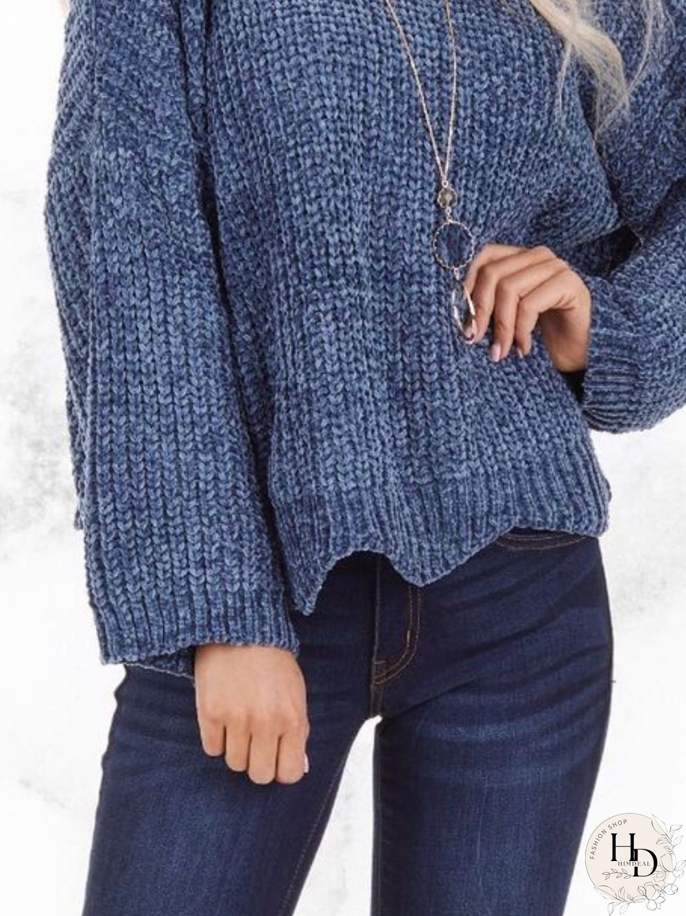 Casual Autumn Solid Polyester Natural Mid-Weight Daily Long sleeve Crew Neck Sweater