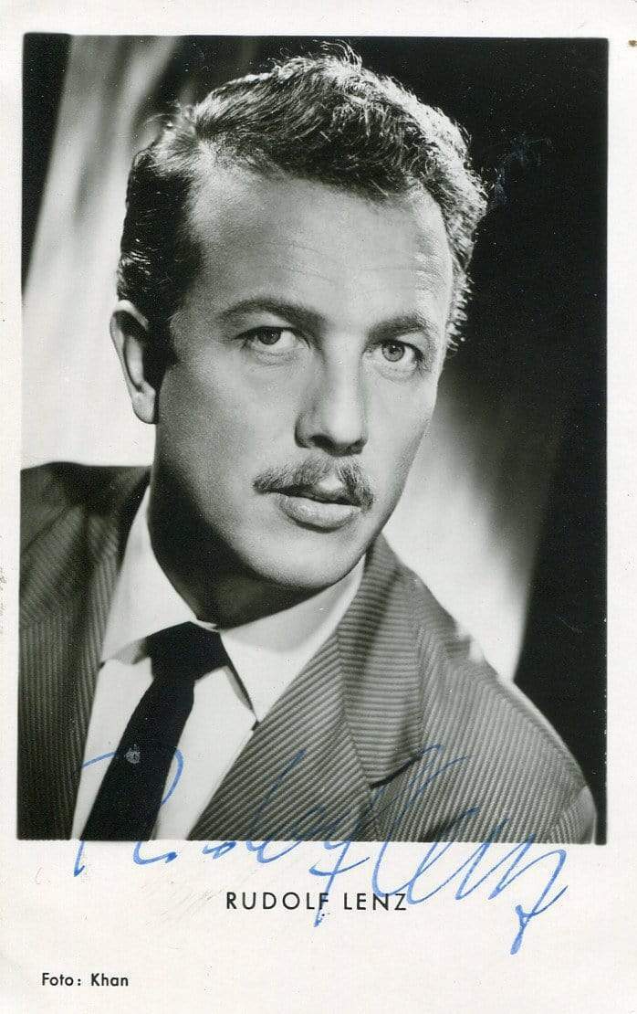 Rudolf Lenz autograph Austrian ACTOR signed Photo Poster painting