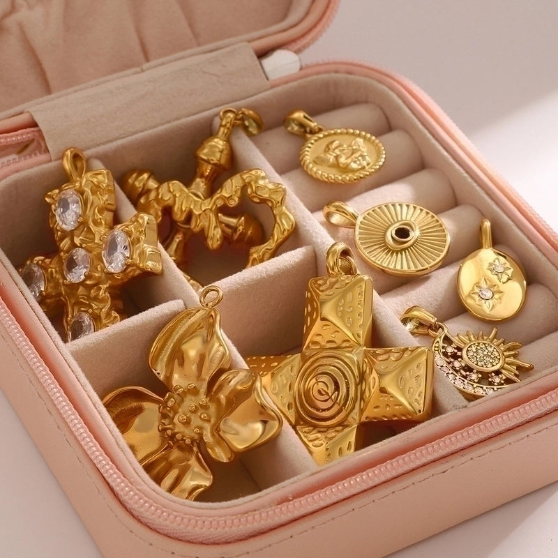 1 Piece 304 Stainless Steel Cross Heart Shape Jewelry Accessories Pendant