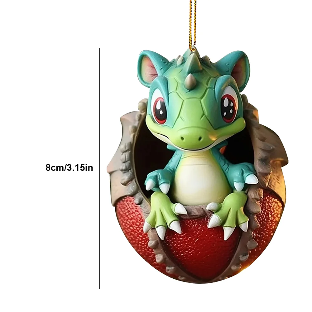 Christmas Dragon Egg Decoration Novelty Cute Acrylic Party Favors (E)