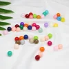 Colorful Rainbow 6/8/10mm Acrylic Round Beads DIY Accessories