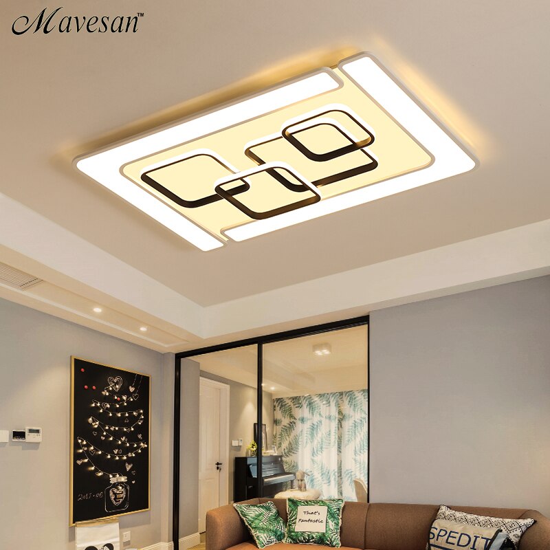 Modern LED Ceiling Lamp Fixture For Living Room Touch Remote Control Dimming For Dining Room Bedroom Lights fixture Iron Body