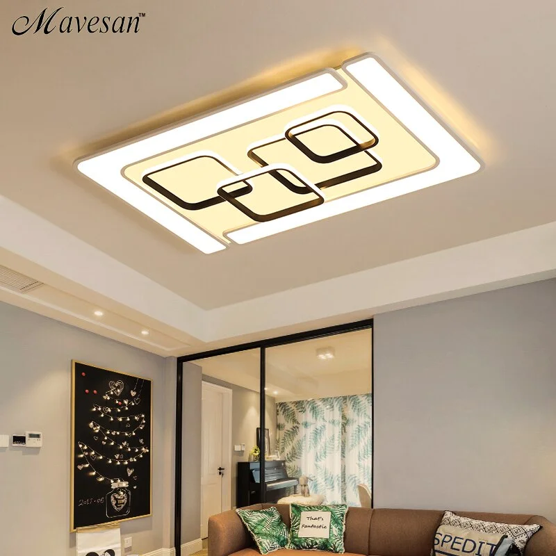 Modern LED Ceiling Lamp Fixture For Living Room Touch Remote Control Dimming For Dining Room Bedroom Lights fixture Iron Body