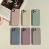 Minimalis Soft Touch Single Color Liquid Silicone iPhone 7-14 Cases