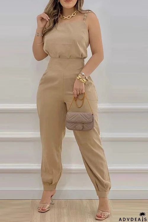 Spaghetti Strap Top & Pocket Jogger Sets