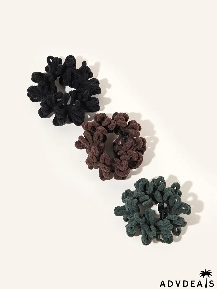 3pcs Solid Hair Tie