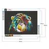 Diamond Painting-5D Full Round Drill  Chimpanzees