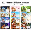 Little Bear 2027 DIY Diamond Painting Calendar Set with Special Shaped Partial Drill, 7.68x6.69 inch Monthly Flip Tabletop Calendar for Adults Beginners Home Office Decor Gift