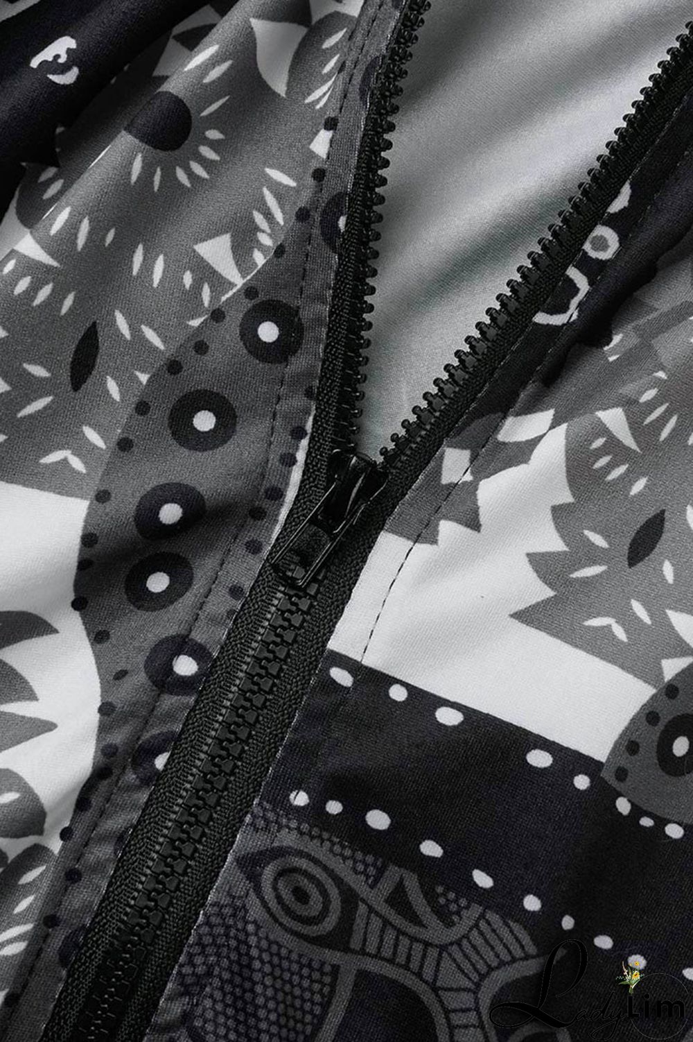 Black Fashion Casual Print Patchwork O Neck Straight Plus Size Dresses