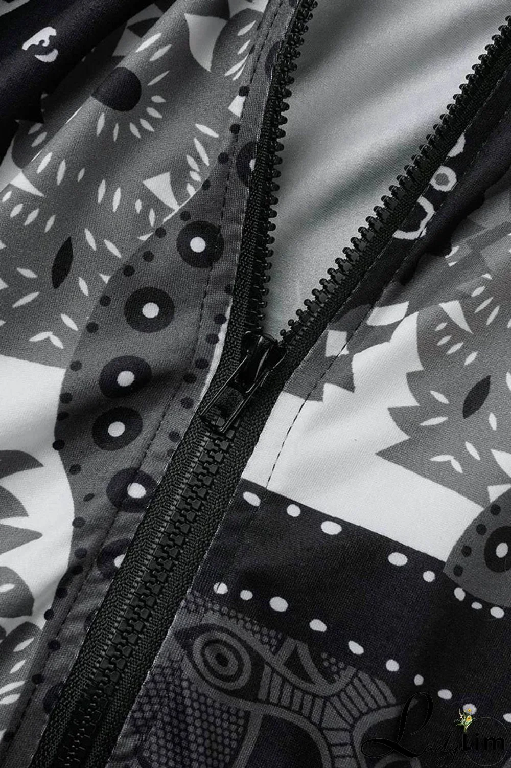 Black Fashion Casual Print Patchwork O Neck Straight Plus Size Dresses