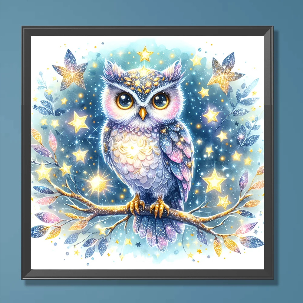 Diamond Painting - Full Round Drill - Owl(Canvas|30*30cm)