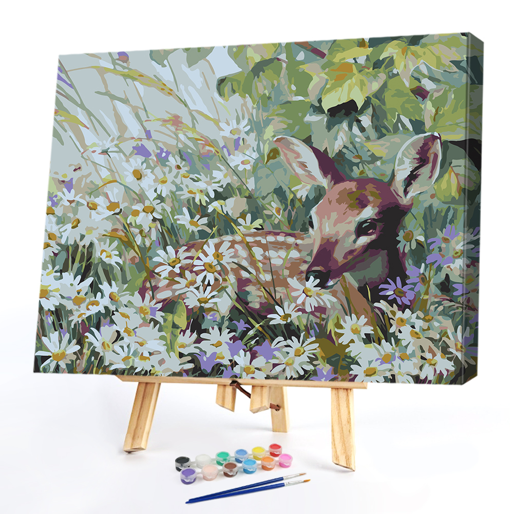 

40*50CM Paint By Numbers-Cute Deer, 501 Original