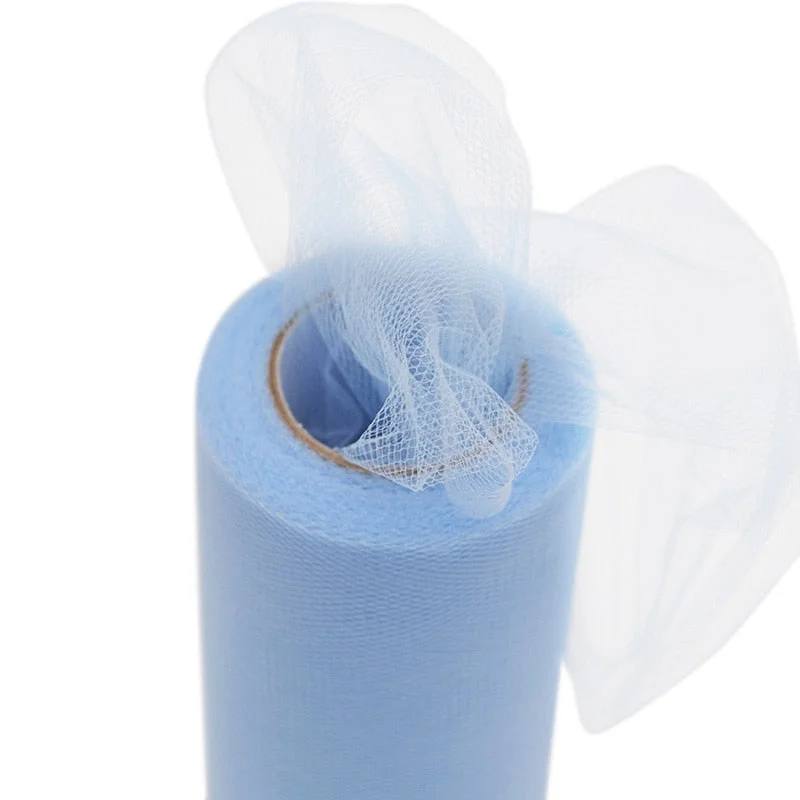 Tulle Roll 15cm 25Yards Roll Fabric Spool Tutu Party Baby Shower Birthday Gift Wrap Wedding Decoration Christmas Event Supplies