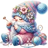 Gnome Knitting A Sweater-11CT Stamped Cross Stitch 45*45cm/17.72*17.72in