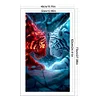 (US Local)Tiger-11CT Stamped Cross Stitch Kit(40x70cm)