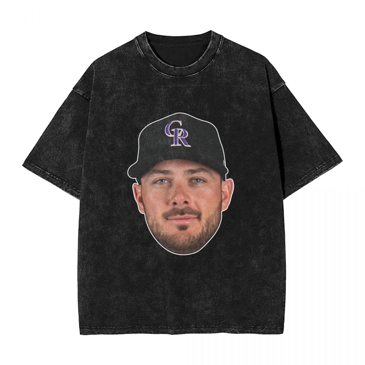 Colorado Rockies Kris Bryant Men's Vintage Oversized T-Shirts