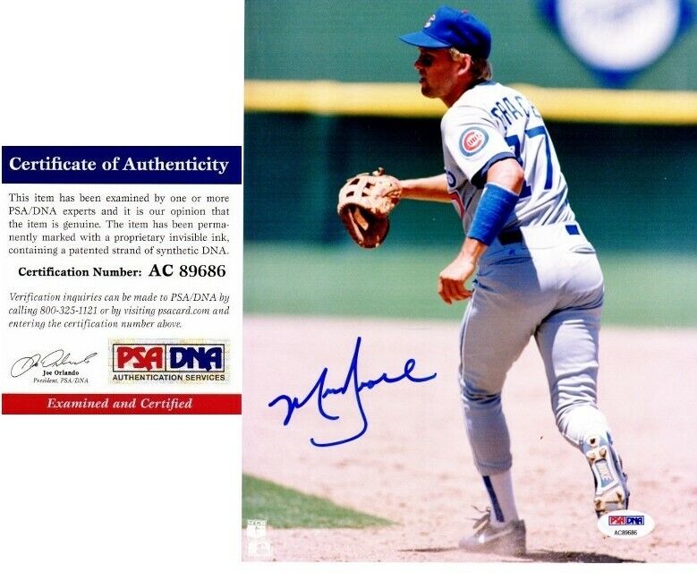 Mark Grace Signed - Autographed Chicago Cubs 8x10 inch Photo Poster painting - PSA/DNA COA