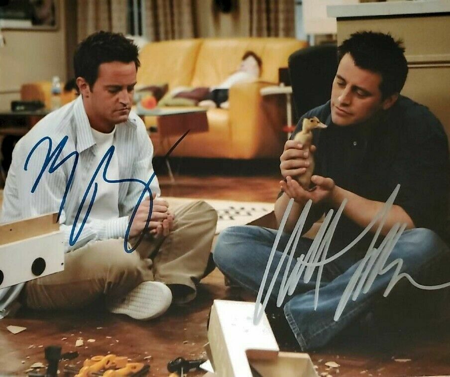 Matt Leblanc / Matthew Perry Autographed Signed 8x10 Photo Poster painting ( Friends ) REPRINT