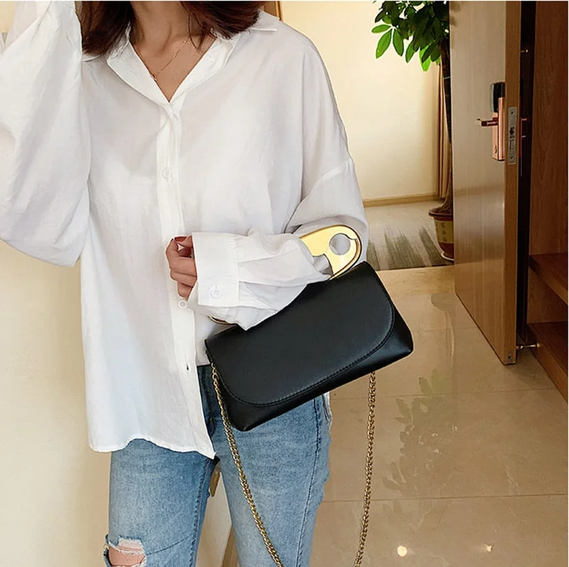 Big Safety Pin Clutch