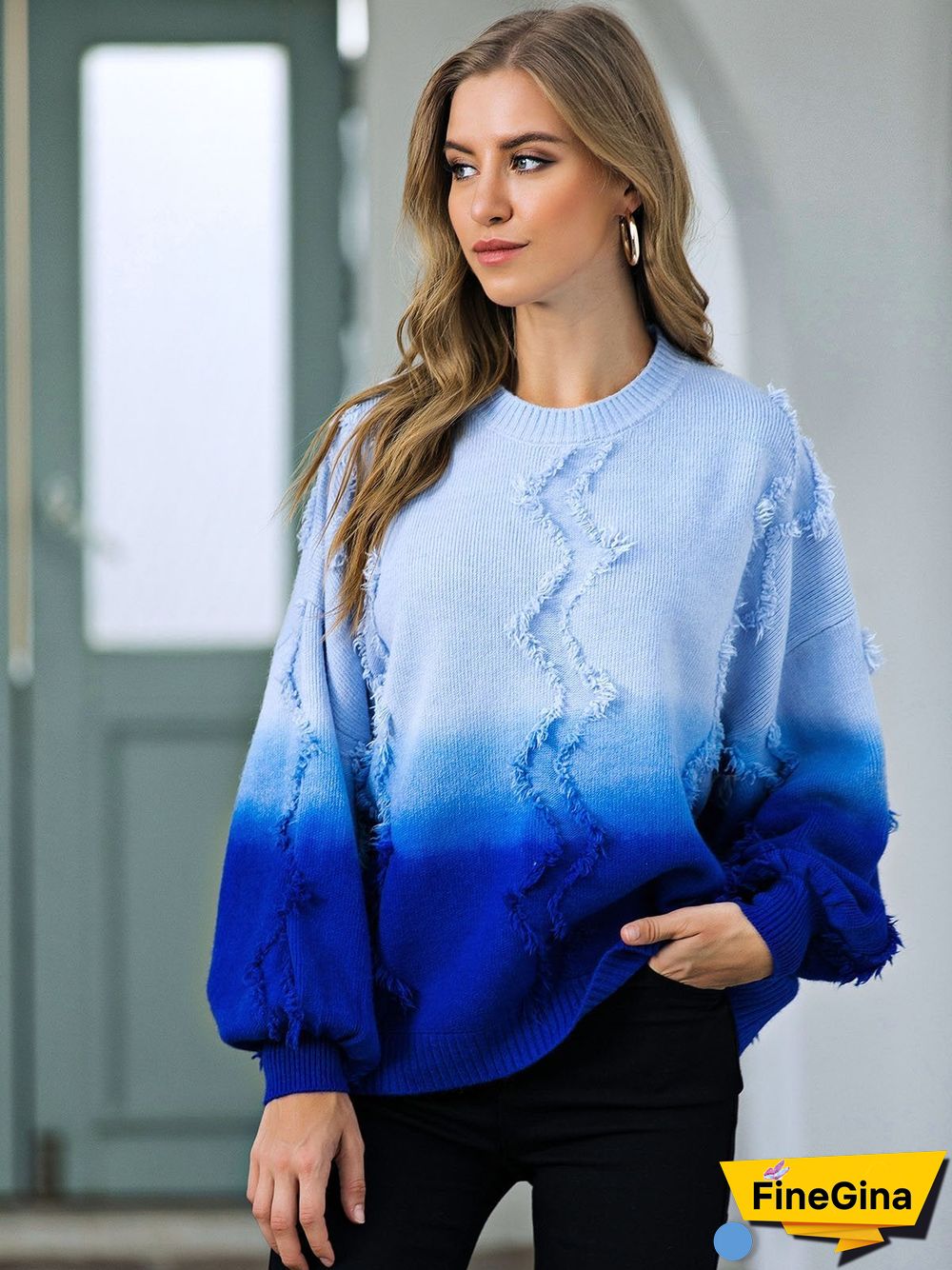Casual Tie-Dyed Sweater